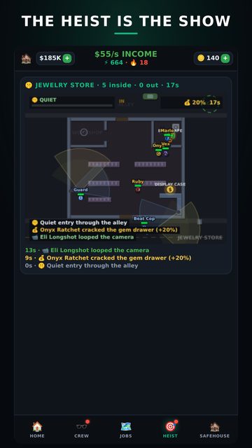Score Crew heist in progress